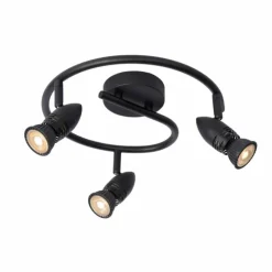 Luminaires Lucide Spots Et Projecteurs|Plafonnier Lucide CARO Noir, 3 lumières