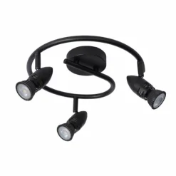 Luminaires Lucide Spots Et Projecteurs|Plafonnier Lucide CARO Noir, 3 lumières