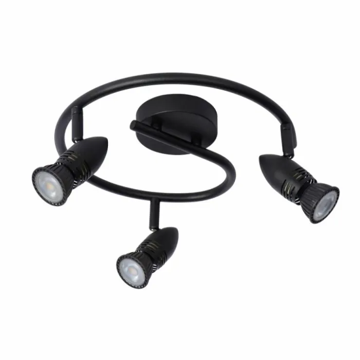 Luminaires Lucide Spots Et Projecteurs|Plafonnier Lucide CARO Noir, 3 lumières