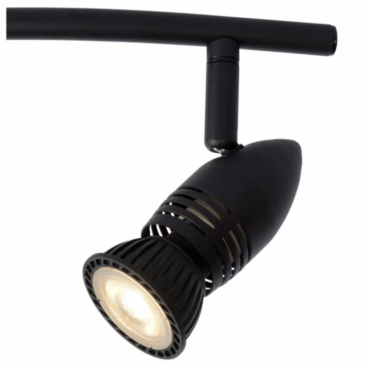 Luminaires Lucide Spots Et Projecteurs|Plafonnier Lucide CARO Noir, 4 lumières