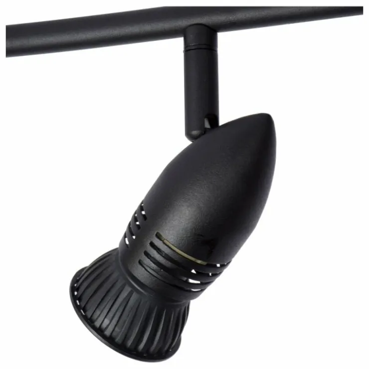 Luminaires Lucide Spots Et Projecteurs|Plafonnier Lucide CARO Noir, 4 lumières