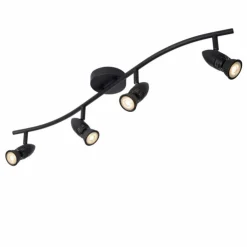 Luminaires Lucide Spots Et Projecteurs|Plafonnier Lucide CARO Noir, 4 lumières