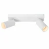 Luminaires Lucide Spots Et Projecteurs|Plafonnier Lucide CLUBS Blanc, 2 lumières