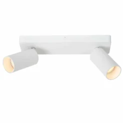 Luminaires Lucide Spots Et Projecteurs|Plafonnier Lucide CLUBS Blanc, 2 lumières