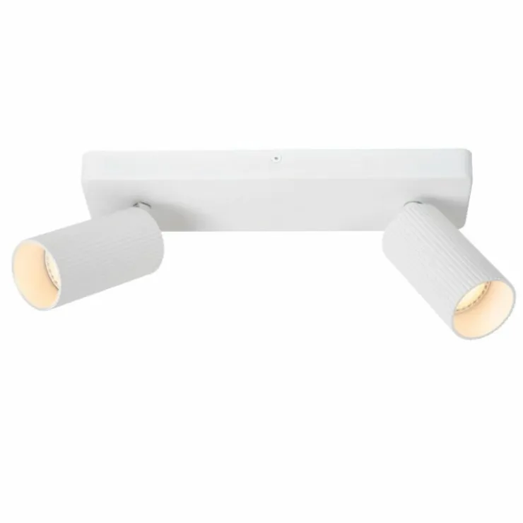 Luminaires Lucide Spots Et Projecteurs|Plafonnier Lucide CLUBS Blanc, 2 lumières
