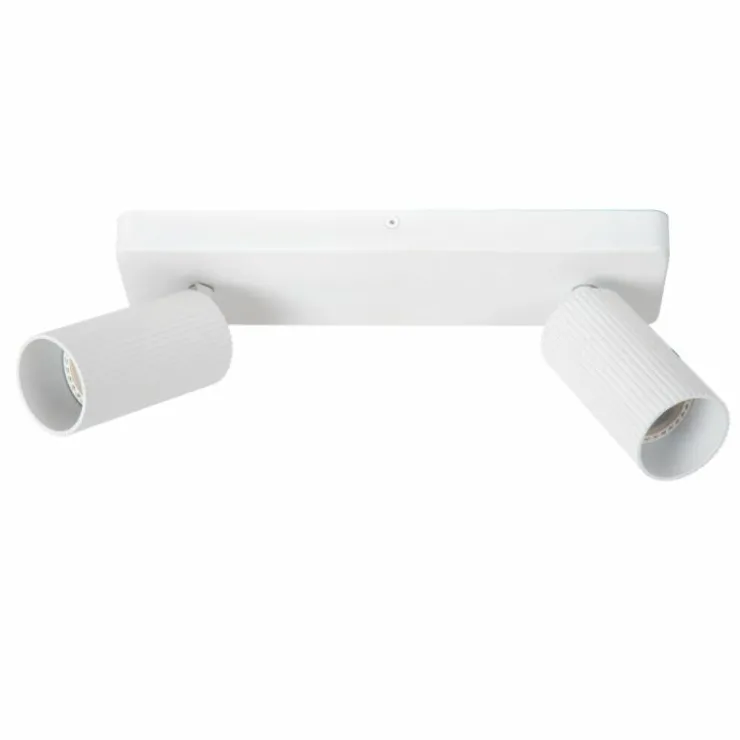 Luminaires Lucide Spots Et Projecteurs|Plafonnier Lucide CLUBS Blanc, 2 lumières