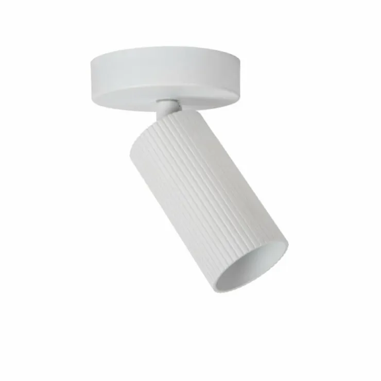 Luminaires Lucide Spots Et Projecteurs|Plafonnier Lucide CLUBS Blanc, 1 lumière