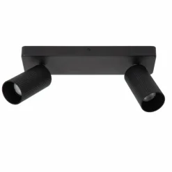 Luminaires Lucide Spots Et Projecteurs|Plafonnier Lucide CLUBS Noir, 2 lumières