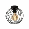 Luminaires Lucide Plafonniers|Plafonnier Lucide DANZA Noir, 1 lumière