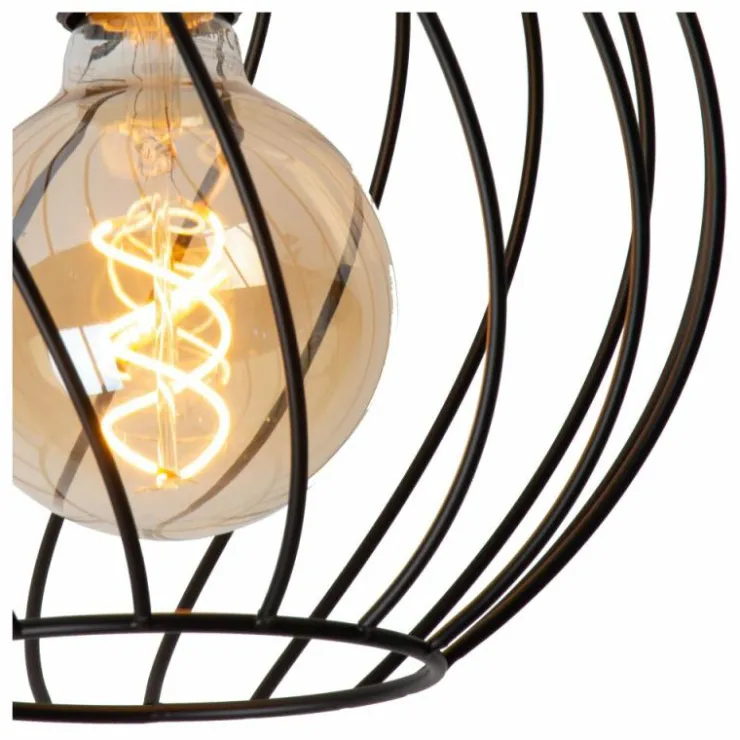 Luminaires Lucide Plafonniers|Plafonnier Lucide DANZA Noir, 1 lumière