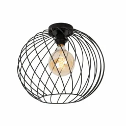 Luminaires Lucide Plafonniers|Plafonnier Lucide DANZA Noir, 1 lumière