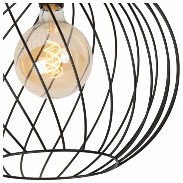 Luminaires Lucide Plafonniers|Plafonnier Lucide DANZA Noir, 1 lumière