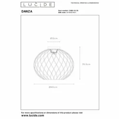 Luminaires Lucide Plafonniers|Plafonnier Lucide DANZA Noir, 1 lumière