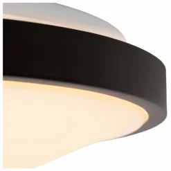 Luminaires Lucide Éclairage Led|Plafonnier Lucide DASHER LED Noir, 1 lumière, Détecteur de mouvement