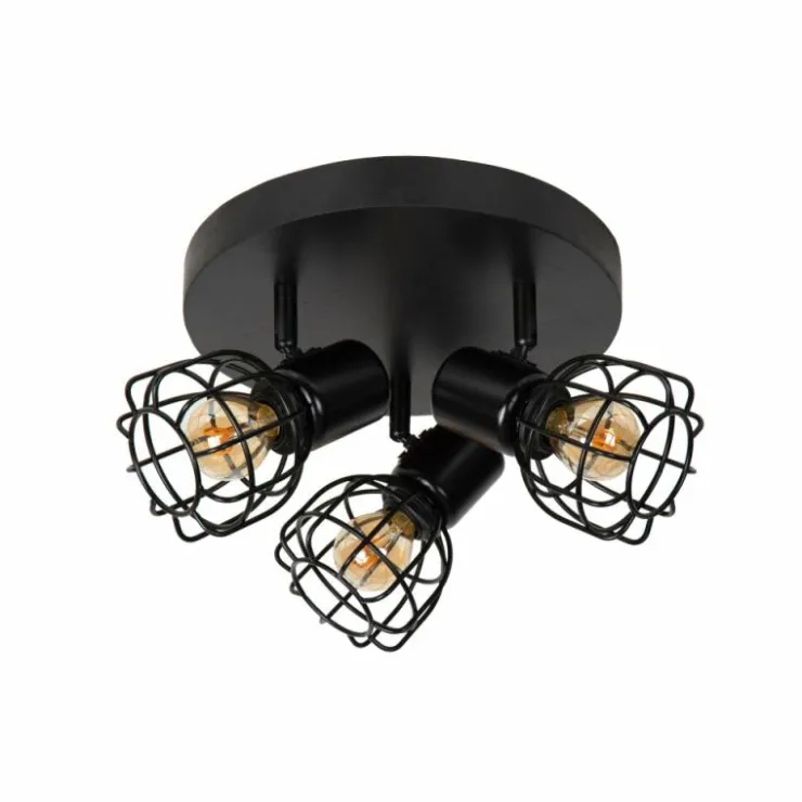 Luminaires Lucide Spots Et Projecteurs|Plafonnier Lucide FILOX Noir, 1 lumière