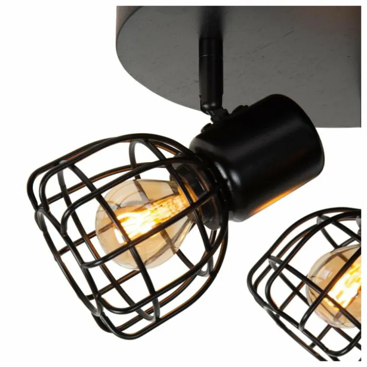 Luminaires Lucide Spots Et Projecteurs|Plafonnier Lucide FILOX Noir, 1 lumière