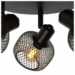 Luminaires Lucide Plafonniers|Plafonnier Lucide MAREN Noir, 3 lumières