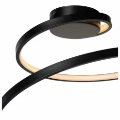 Luminaires Lucide Éclairage Led|Plafonnier Lucide MAXENCE LED Noir, 1 lumière