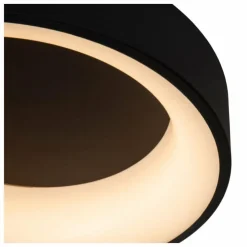 Luminaires Lucide Éclairage Led|Plafonnier Lucide MIRAGE LED Noir, 1 lumière