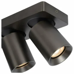 Luminaires Lucide Éclairage Led|Plafonnier Lucide NIGEL LED Acier inoxydable, Noir, 3 lumières