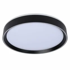 Luminaires Lucide Éclairage Led|Plafonnier Lucide NURIA LED Noir, 1 lumière