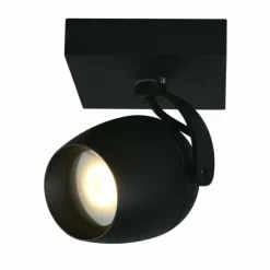 Luminaires Lucide Spots Et Projecteurs|Plafonnier Lucide PRESTON Noir, 1 lumière