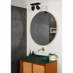 Luminaires Lucide Spots Et Projecteurs|Plafonnier Lucide PRESTON Noir, 2 lumières