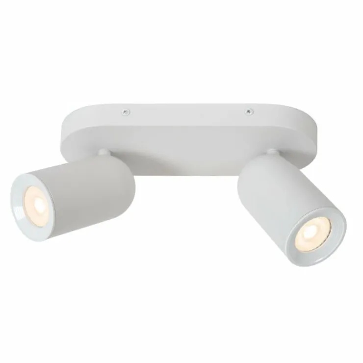 Luminaires Lucide Spots Et Projecteurs|Plafonnier Lucide PUNCH Blanc, 2 lumières