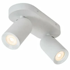 Luminaires Lucide Spots Et Projecteurs|Plafonnier Lucide PUNCH Blanc, 2 lumières