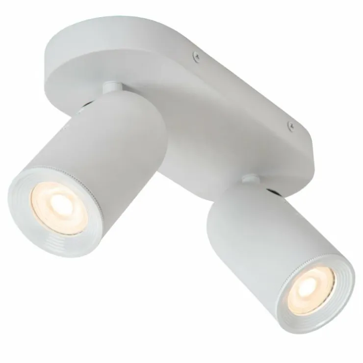 Luminaires Lucide Spots Et Projecteurs|Plafonnier Lucide PUNCH Blanc, 2 lumières