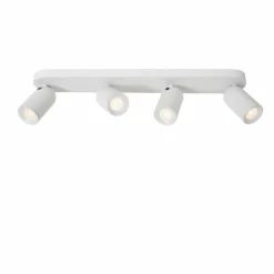 Luminaires Lucide Spots Et Projecteurs|Plafonnier Lucide PUNCH Blanc, 4 lumières