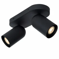 Luminaires Lucide Spots Et Projecteurs|Plafonnier Lucide PUNCH Noir, 2 lumières