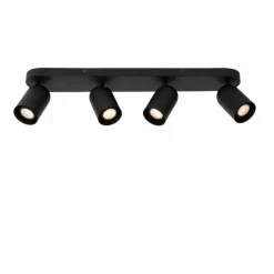 Luminaires Lucide Spots Et Projecteurs|Plafonnier Lucide PUNCH Noir, 4 lumières