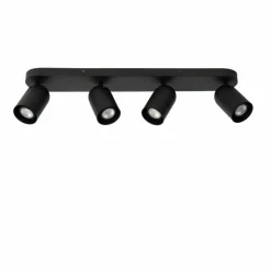 Luminaires Lucide Spots Et Projecteurs|Plafonnier Lucide PUNCH Noir, 4 lumières