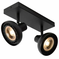 Luminaires Lucide Spots Et Projecteurs|Plafonnier Lucide SENSAS Noir, 2 lumières
