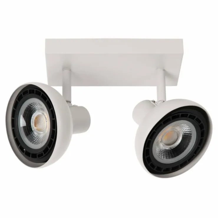 Luminaires Lucide Spots Et Projecteurs|Plafonnier Lucide SENSAS Blanc, 2 lumières
