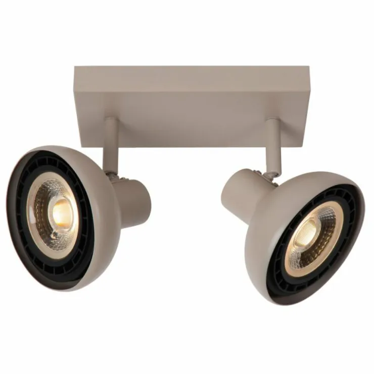 Luminaires Lucide Spots Et Projecteurs|Plafonnier Lucide SENSAS Beige, 2 lumières