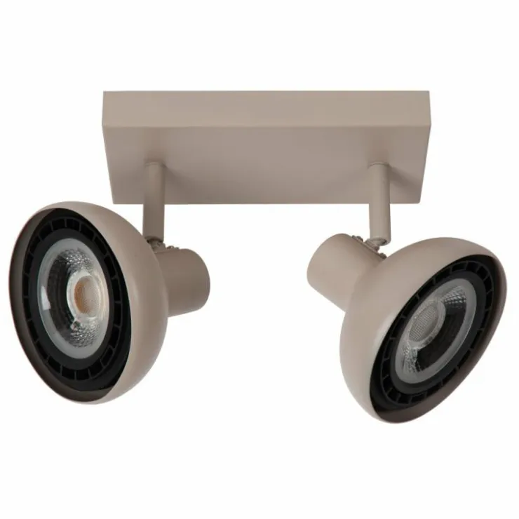 Luminaires Lucide Spots Et Projecteurs|Plafonnier Lucide SENSAS Beige, 2 lumières