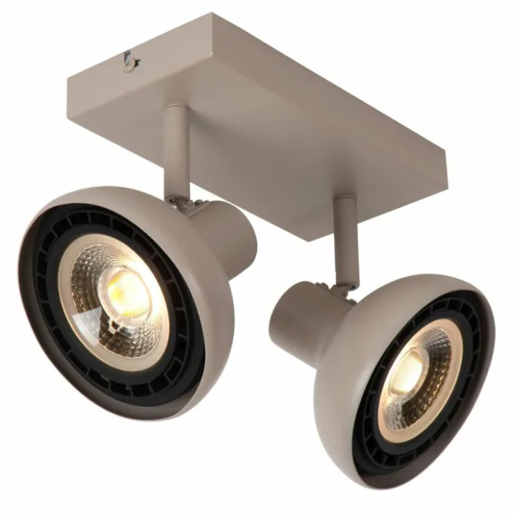 Luminaires Lucide Spots Et Projecteurs|Plafonnier Lucide SENSAS Beige, 2 lumières