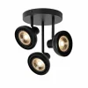 Luminaires Lucide Spots Et Projecteurs|Plafonnier Lucide SENSAS Noir, 3 lumières