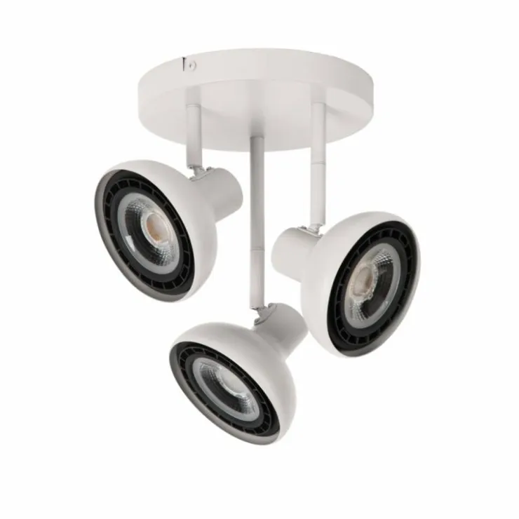 Luminaires Lucide Spots Et Projecteurs|Plafonnier Lucide SENSAS Blanc, 3 lumières
