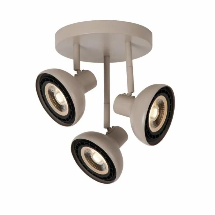 Luminaires Lucide Spots Et Projecteurs|Plafonnier Lucide SENSAS Beige, 3 lumières