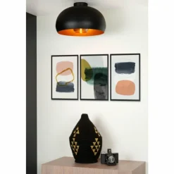 Luminaires Lucide Plafonniers|Plafonnier Lucide SHARAN Noir, 1 lumière