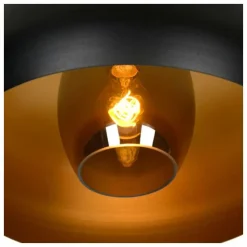 Luminaires Lucide Plafonniers|Plafonnier Lucide SHARAN Noir, 1 lumière