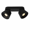 Luminaires Lucide Spots Et Projecteurs|Plafonnier Lucide TRIGONO Noir, 2 lumières