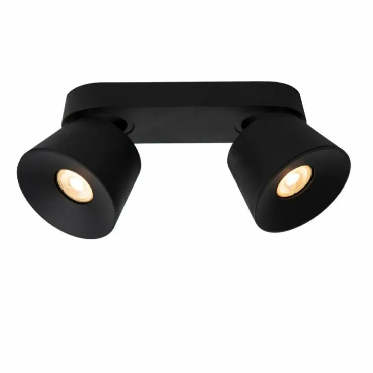 Luminaires Lucide Spots Et Projecteurs|Plafonnier Lucide TRIGONO Noir, 2 lumières