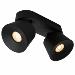 Luminaires Lucide Spots Et Projecteurs|Plafonnier Lucide TRIGONO Noir, 2 lumières
