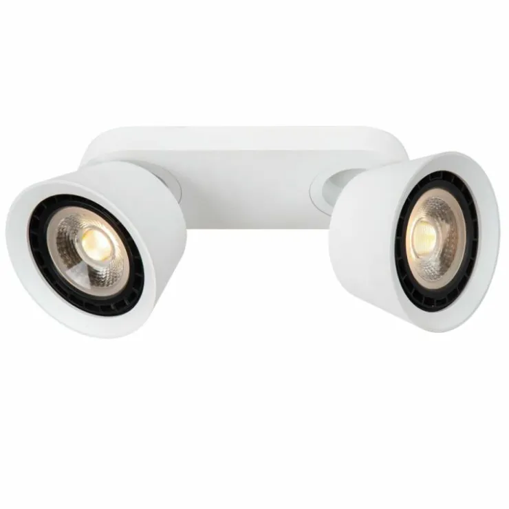 Luminaires Lucide Spots Et Projecteurs|Plafonnier Lucide TRIGONO Blanc, 2 lumières