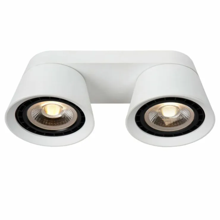 Luminaires Lucide Spots Et Projecteurs|Plafonnier Lucide TRIGONO Blanc, 2 lumières