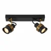 Luminaires Lucide Plafonniers|Plafonnier Lucide TUNDRAN Noir, 2 lumières
